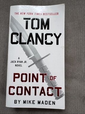 Tom Clancy Point of Contact by Mike Maden - White and Red Paperback
